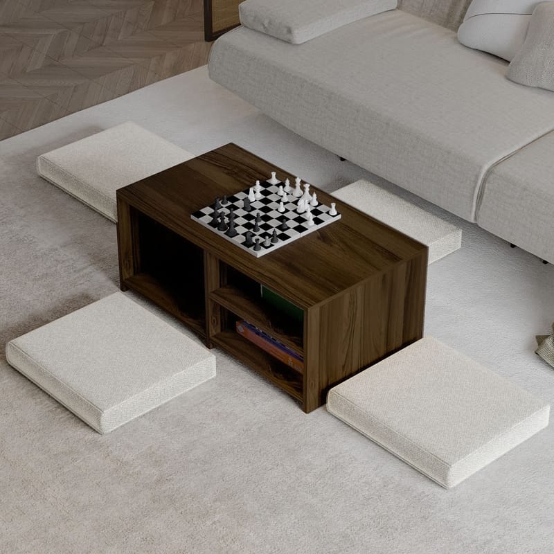 Kavon Sofabordsett 90x44,1x45 cm - Valnøtt - Møbler - Bord - Sofabord & salongbord