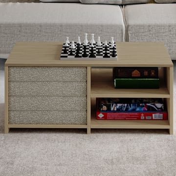 Kavon Sofabordsett 90x44,1x45 cm - Varm eik og safireik - Møbler - Bord - Sofabord & salongbord