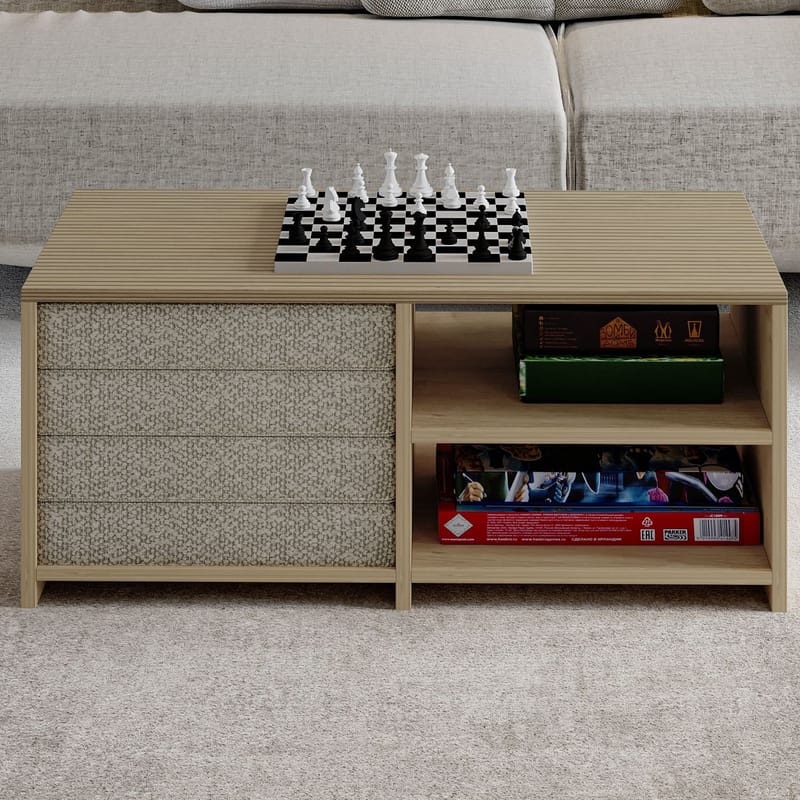 Kavon Sofabordsett 90x44,1x45 cm - Varm eik og safireik - Møbler - Bord - Sofabord & salongbord