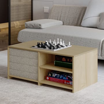 Kavon Sofabordsett 90x44,1x45 cm - Varm eik og safireik - Møbler - Bord - Sofabord & salongbord