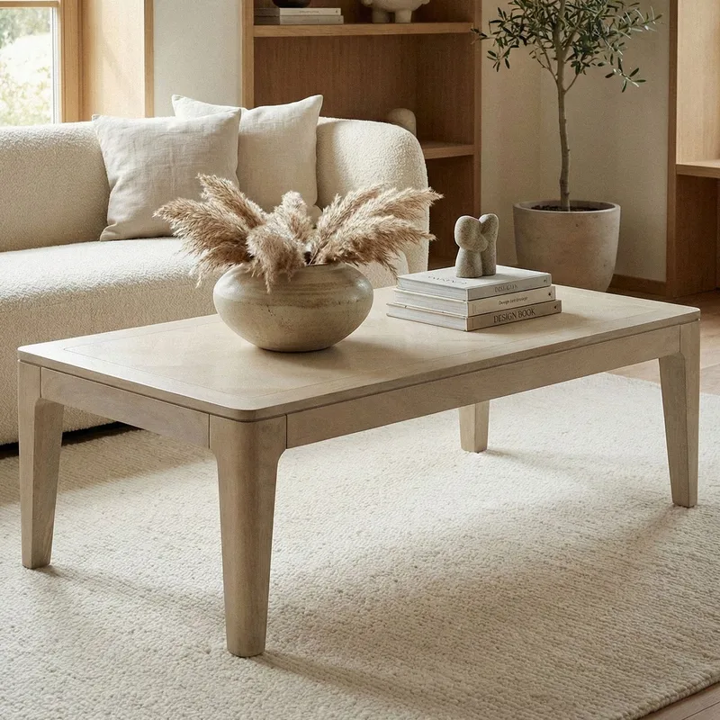 Kelela sofabord 120 cm - Hvitkalket - Møbler - Bord - Sofabord & salongbord
