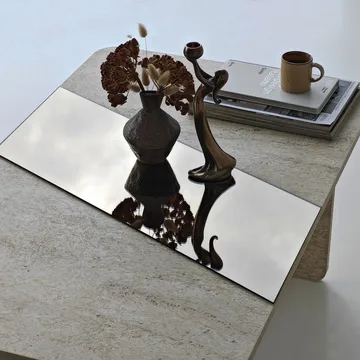 Kelrosin sofabord rektangulært - Bronzie/Travertin - Møbler - Bord - Sofabord & salongbord