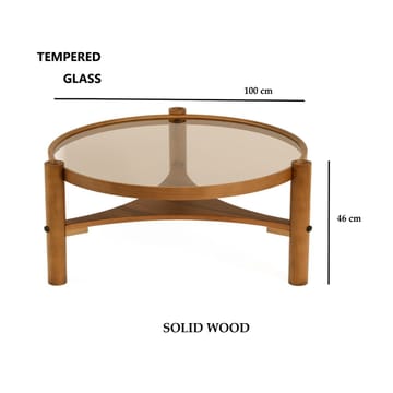 Kelvan Sofabord 100 cm - Mørkebrun - Møbler - Bord - Sofabord & salongbord