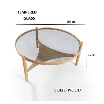 Kelvan Sofabord 100 cm - Natur - Møbler - Bord - Sofabord & salongbord