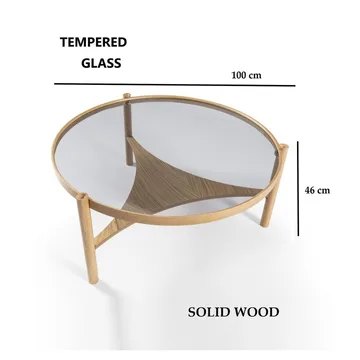 Kelvan Sofabord 100 cm - Natur - Møbler - Bord - Sofabord & salongbord