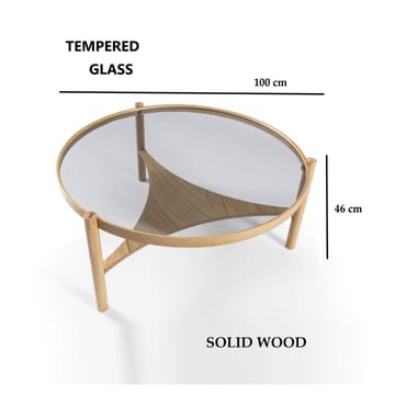 Kelvan Sofabord 100 cm - Natur - Møbler - Bord - Sofabord & salongbord