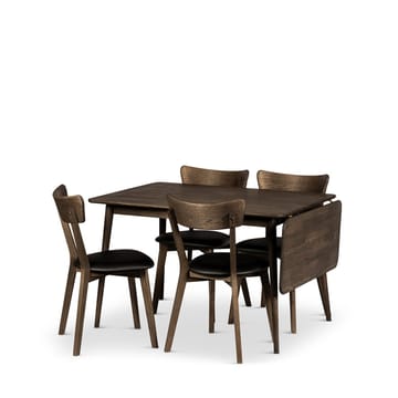 Klaffbord Nyborg 160 cm med Stoler - Bord og 4 stk Ekeby-stoler - Møbler - Bord - Spisegruppe