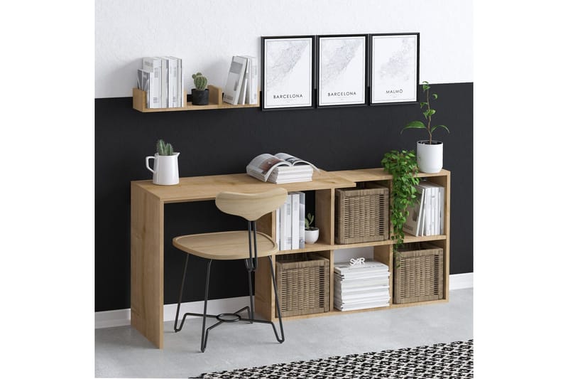 Blake Skrivebord 145x45 cm Brun - Hanah Home - Møbler - Bord - Kontorbord - Skrivebord