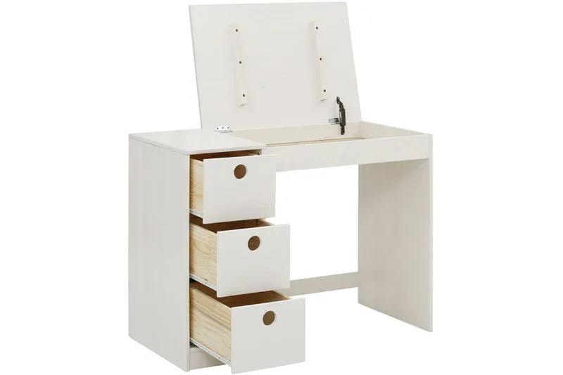 Masoomya Skrivebord 100 cm - Hvit - Møbler - Bord - Kontorbord - Skrivebord