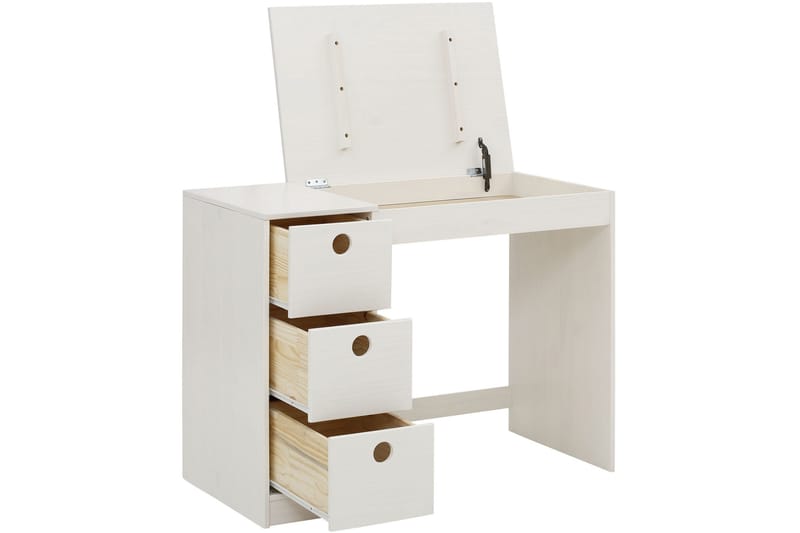 Masoomya Skrivebord 100 cm - Hvit - Møbler - Bord - Kontorbord - Skrivebord