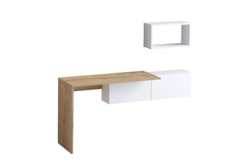 Tiff Skrivebord 74x45 cm Hvit/Brun - Hanah Home - Møbler - Bord - Kontorbord - Skrivebord