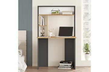 Kaiji Skrivebord 90x51,6 cm Mørkeblå/Svart - Hanah Home - Møbler - Bord - Kontorbord - Skrivebord