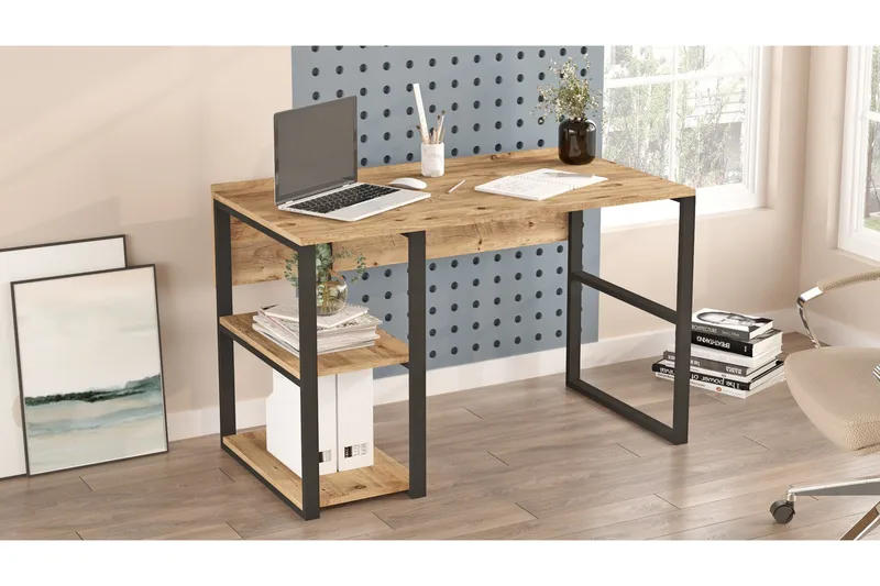 Hitesh Skrivebord 60x120 cm Mørkeblå - Hanah Home - Møbler - Bord - Kontorbord - Skrivebord