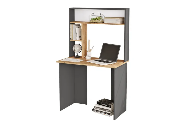 Kaiji Skrivebord 90x51,6 cm Mørkeblå/Svart, Hanah Home