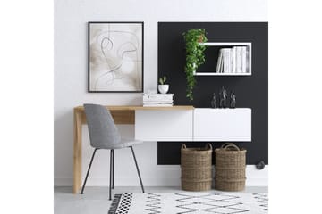Tiff Skrivebord 74x45 cm Hvit/Brun - Hanah Home - Møbler - Bord - Kontorbord - Skrivebord