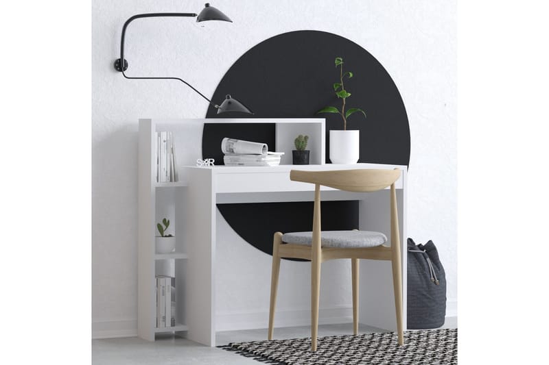 Trella Skrivebord 95x45 cm Hvit - Hanah Home - Møbler - Bord - Kontorbord - Skrivebord