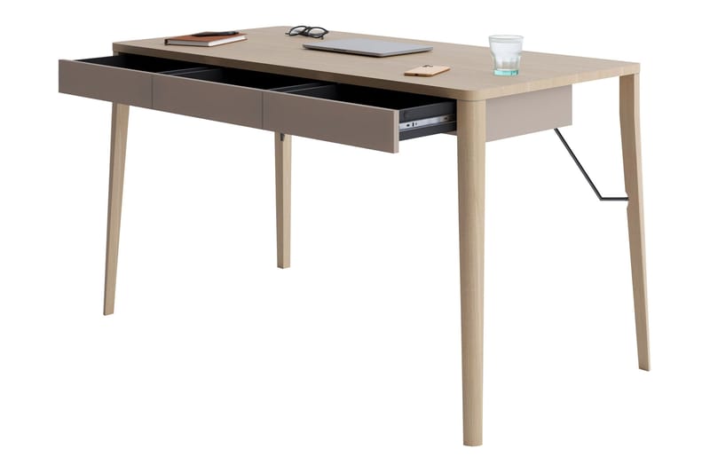 Aditiya Skrivebord 71x139 cm - Brun - Møbler - Bord - Kontorbord - Skrivebord