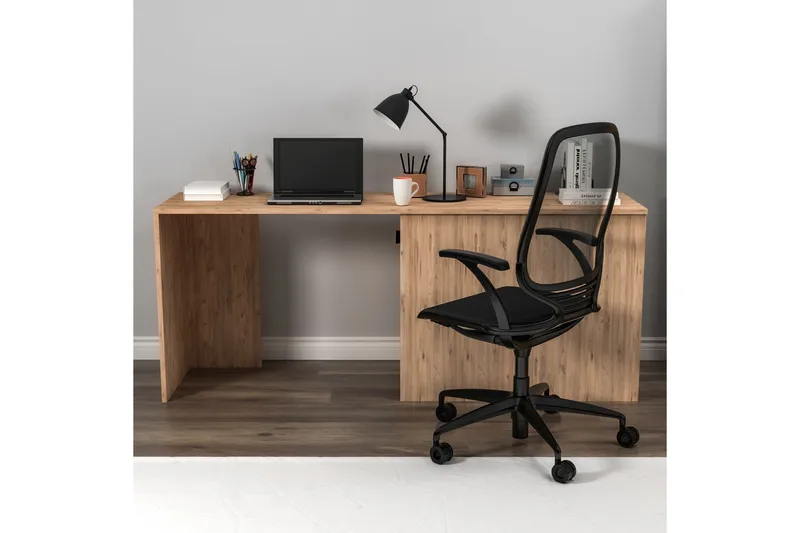 Akser Skrivebord 47x180 cm - Brun/Antrasitt - Møbler - Bord - Kontorbord - Skrivebord