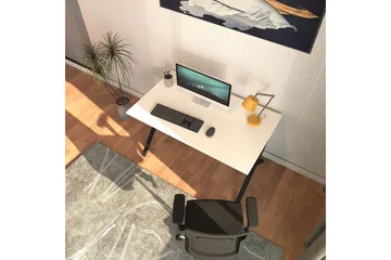 Athodna Skrivebord 70x120 cm - Sort/Hvit - Møbler - Bord - Kontorbord - Skrivebord