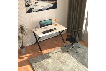 Athodna Skrivebord 70x120 cm - Sort/Hvit - Møbler - Bord - Kontorbord - Skrivebord