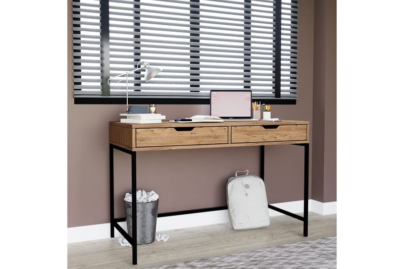 Atlas Skrivebord 55x120 cm - Brun - Møbler - Bord - Kontorbord - Skrivebord