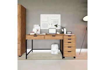 Atlas Skrivebord 55x160 cm - Brun - Møbler - Bord - Kontorbord - Skrivebord