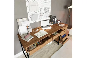 Atlas Skrivebord 55x160 cm - Brun - Møbler - Bord - Kontorbord - Skrivebord