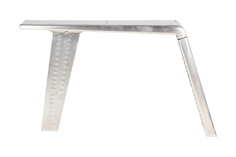 Aviator skrivebord sølv 112x50x76 cm metall - Skrivebord - Databord & PC bord