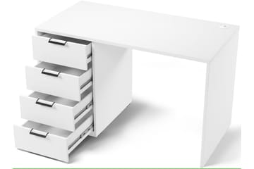 Barold Skrivebord 120x60 cm - Hvit - Møbler - Bord - Kontorbord - Skrivebord