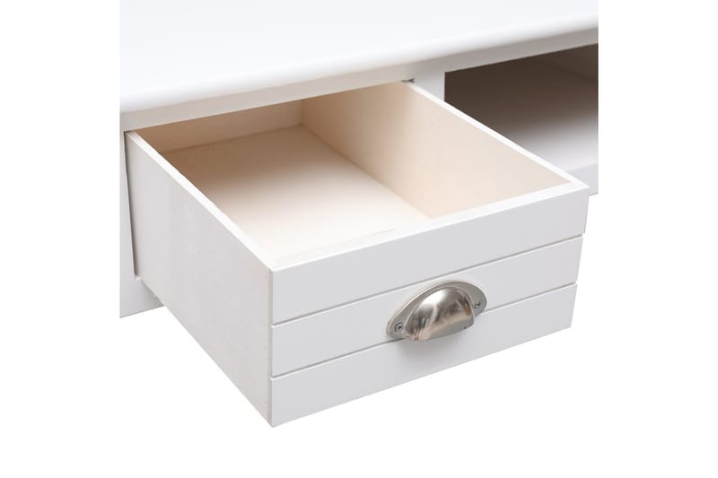 beBasic Skjenk hvit 108x45x76 cm heltre keisertre - Hvit - Skrivebord - Databord & PC bord