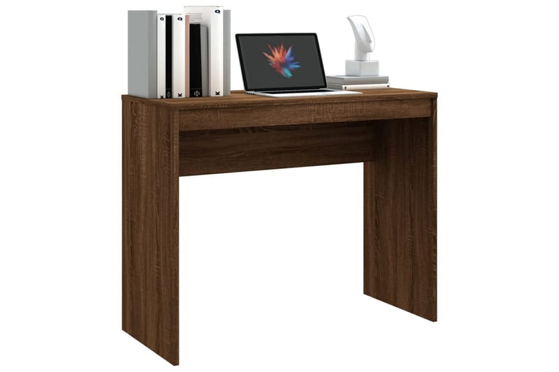 beBasic Skrivebord brun eik 90x40x72 cm konstruert tre - Brun - Skrivebord - Databord & PC bord
