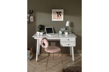 Billy Skrivebord med Skuffer 125x60 cm i Tre - Hvit - Møbler - Bord - Kontorbord - Skrivebord