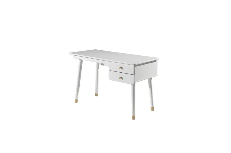 Billy Skrivebord med Skuffer 125x60 cm i Tre, Hvit