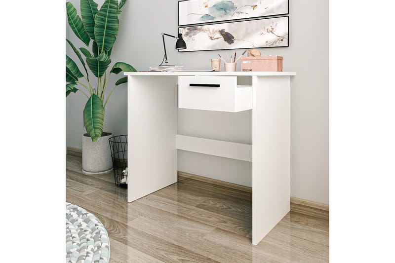 Bralis Skrivebord 45x90 cm - Hvit - Møbler - Bord - Kontorbord - Skrivebord