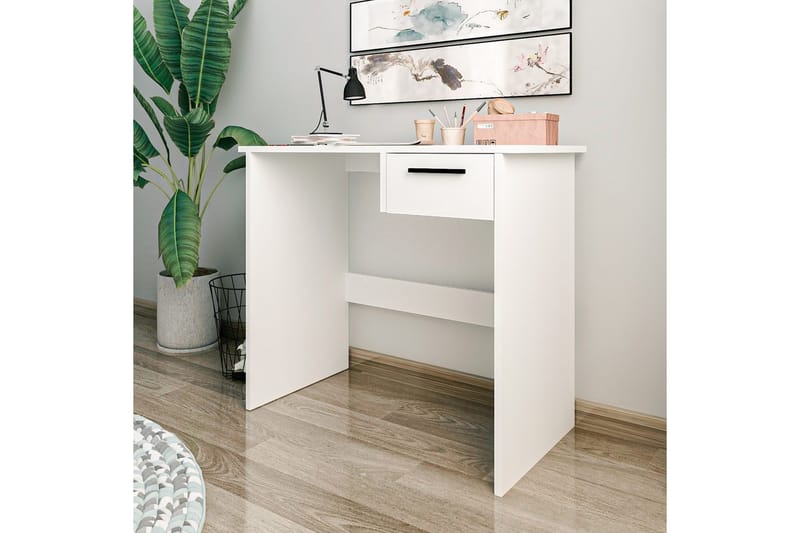 Bralis Skrivebord 45x90 cm - Hvit - Møbler - Bord - Kontorbord - Skrivebord