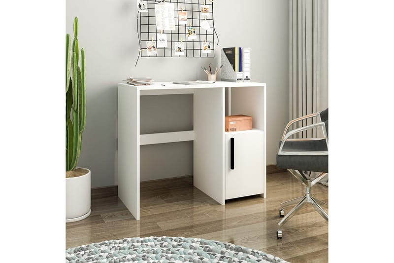 Brenn Skrivebord 45x90 cm - Hvit - Møbler - Bord - Kontorbord - Skrivebord
