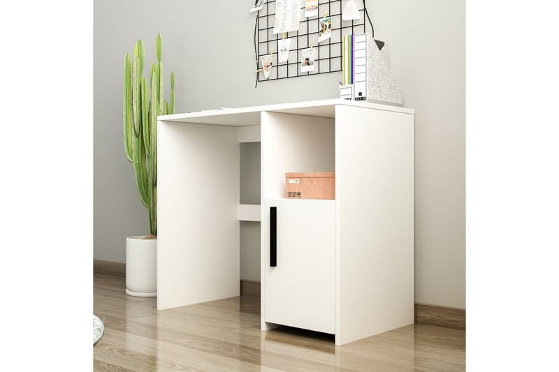 Brenn Skrivebord 45x90 cm - Hvit - Møbler - Bord - Kontorbord - Skrivebord