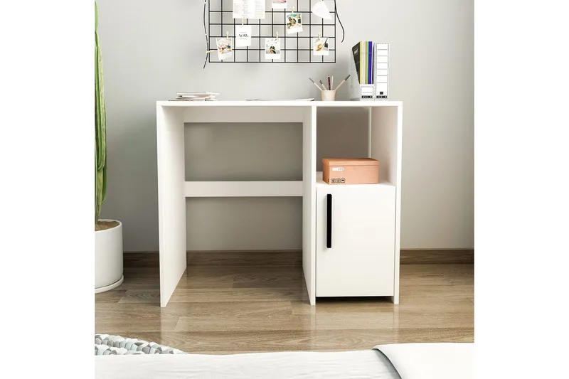 Brenn Skrivebord 45x90 cm - Hvit - Møbler - Bord - Kontorbord - Skrivebord