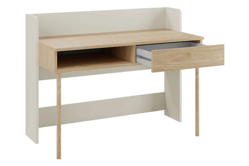 Buhan Skrivebord 60x124 cm - Beige / Brun - Møbler - Bord - Kontorbord - Skrivebord