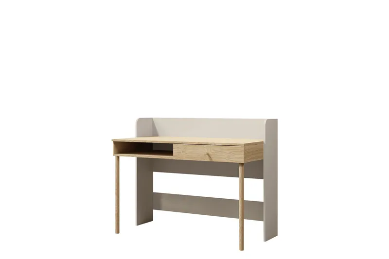 Buhan Skrivebord 60x124 cm, Beige / Brun