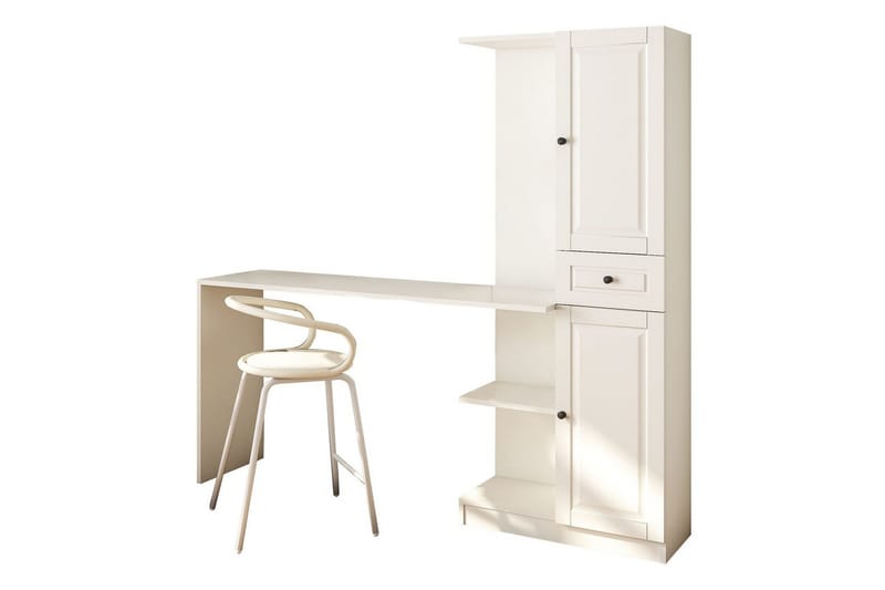 Ceyron Skrivebord 40x155 cm - Matt Hvit - Møbler - Bord - Kontorbord - Skrivebord