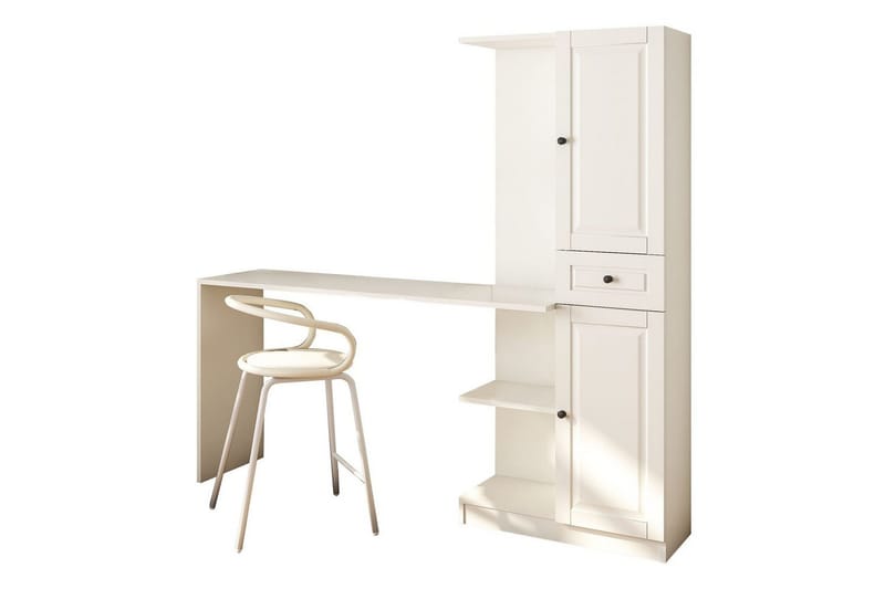 Ceyron Skrivebord 40x155 cm - Matt Hvit - Møbler - Bord - Kontorbord - Skrivebord