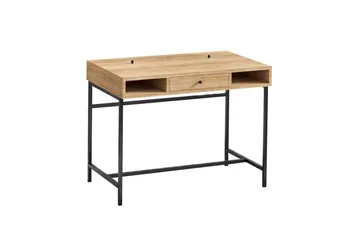 Cladells Skrivebord 60x100 cm - Eik/Sort - Møbler - Bord - Kontorbord - Skrivebord