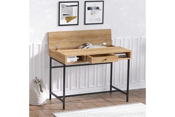 Cladells Skrivebord 60x100 cm - Eik/Sort - Møbler - Bord - Kontorbord - Skrivebord