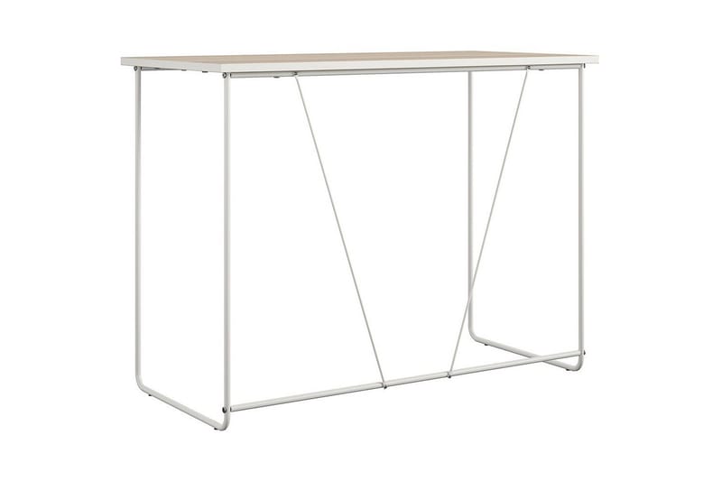 Dante Skrivebord i Tre med Metallstativ - Beige - Møbler - Bord - Kontorbord - Skrivebord