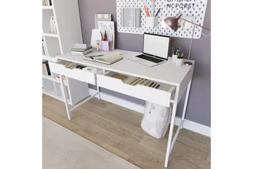 Durusu Skrivebord 55x120 cm - Hvit - Møbler - Bord - Kontorbord - Skrivebord