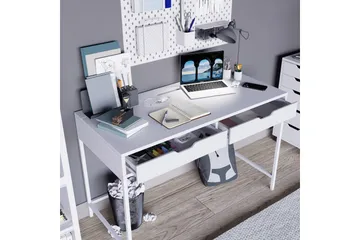 Durusu Skrivebord 55x120 cm - Hvit - Møbler - Bord - Kontorbord - Skrivebord