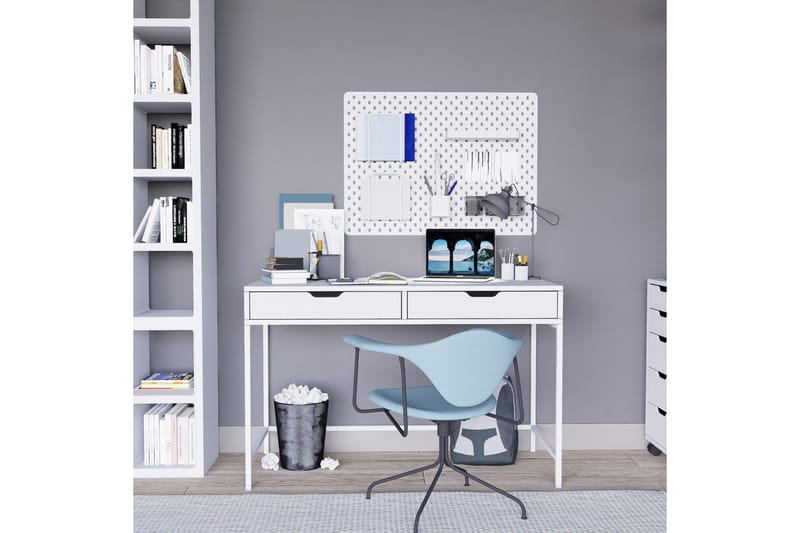 Durusu Skrivebord 55x120 cm - Hvit - Møbler - Bord - Kontorbord - Skrivebord