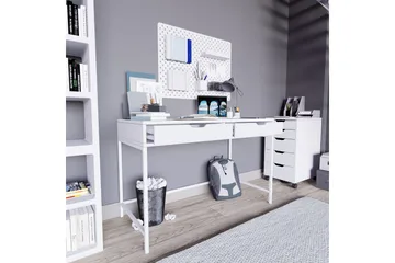 Durusu Skrivebord 55x120 cm - Hvit - Møbler - Bord - Kontorbord - Skrivebord