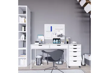 Durusu Skrivebord 55x120 cm - Hvit - Møbler - Bord - Kontorbord - Skrivebord